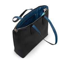 Load image into Gallery viewer, Winona Shopping Bag - Black Lapis Blue