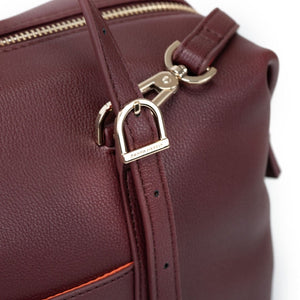 Ariana Bowling Bag - Burgundy