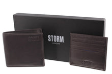 Load image into Gallery viewer, STORM London VEGAS Wallet &amp; Card Holder Set BROWN