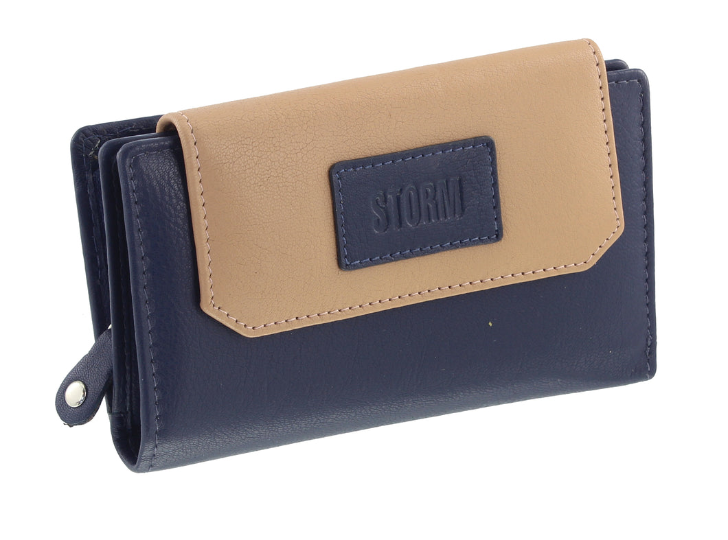 STORM London EMBASSY (Medium) Purse NAVY/CREAM