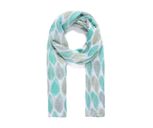 Load image into Gallery viewer, Catherine Lansfield &#39;Scandi Leaf&#39; Scarf Green