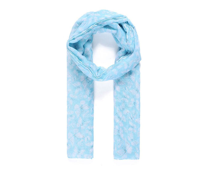 Catherine Lansfield 'Butterfly' Scarf in Blue