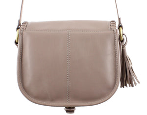 Ruby Rocks NIGHTINGALE Leather Cross Body Bag in Taupe