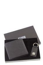 Load image into Gallery viewer, STORM London REGENCY Wallet + Keyring Set BLACK