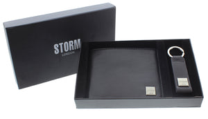 STORM London APOLLO Leather Gift Set in Black