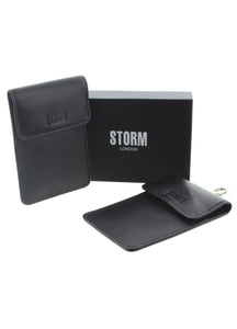 STORM London Toro Twin-Pack Leather Smart Car Key Pouches with RFID Lining