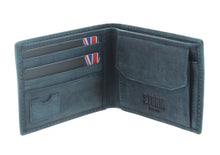 Load image into Gallery viewer, STORM London Yell Leather Anti-RFID Wallet Vintage Diesel Blue