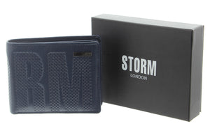 Storm London ECHO Leather Wallet NAVY
