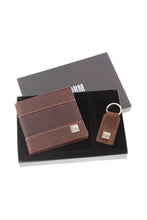 Load image into Gallery viewer, STORM London HYDE Wallet &amp; Keyring Set BROWN