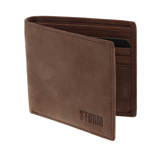 STORM London ARGYLE Leather Wallet BROWN